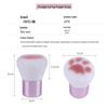 Retractable Cat Paw Loose Powder & Blush Brush for Makeup & Nail Art