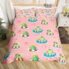 Cute Dinosaur Duvet Cover King Queen Kawaii Cartoon Wild Dino Bedding Set For Kids Boys Girls Jungle Animals Comforter Cover