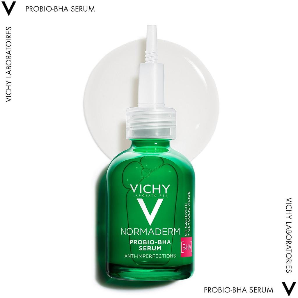 Vichy Normaderm Probio-BHA Anti-Imperfection Serum 30ml for Oily & Acne-Prone Skin, Oil Control, Blemish Treatment, Pore Refining
