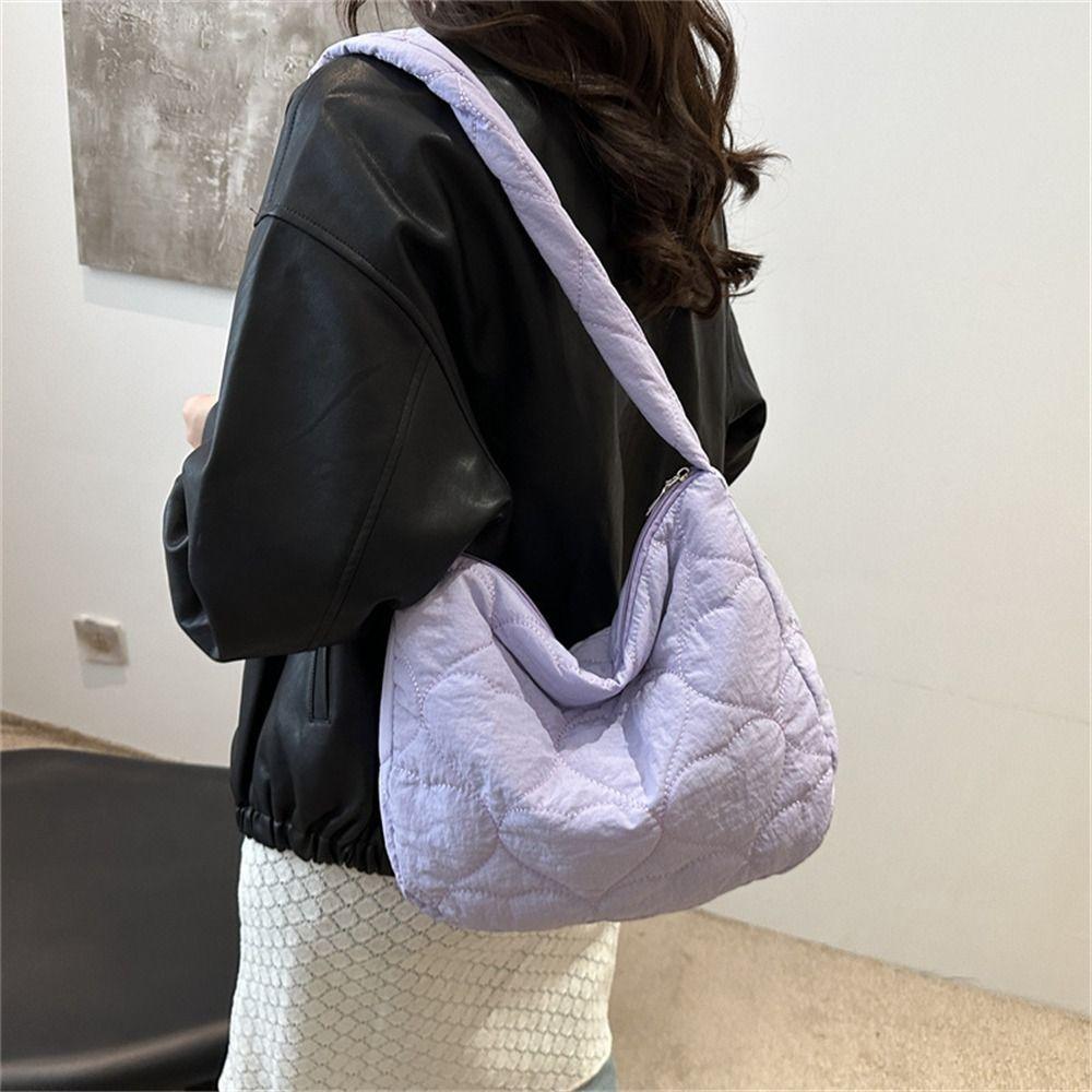 

Большая вместимость пухлых сумок с хлопковой подкладкой, стеганые сумки-шопперы для женщин и девочек