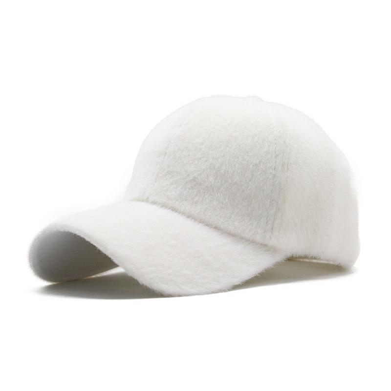 Men'S And Women'S Hats Winter Outdoor Thickened Warm Baseball Cap Imitation Mink Versatile Cap