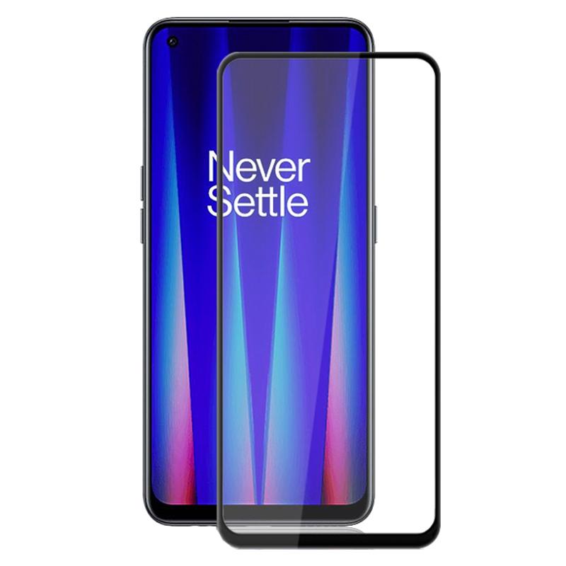 AMORUS For OnePlus Nord CE 2 5G Full Cover Full Glue Silk Printing Tempered Glass Film Secondary Strengthening Screen Protector