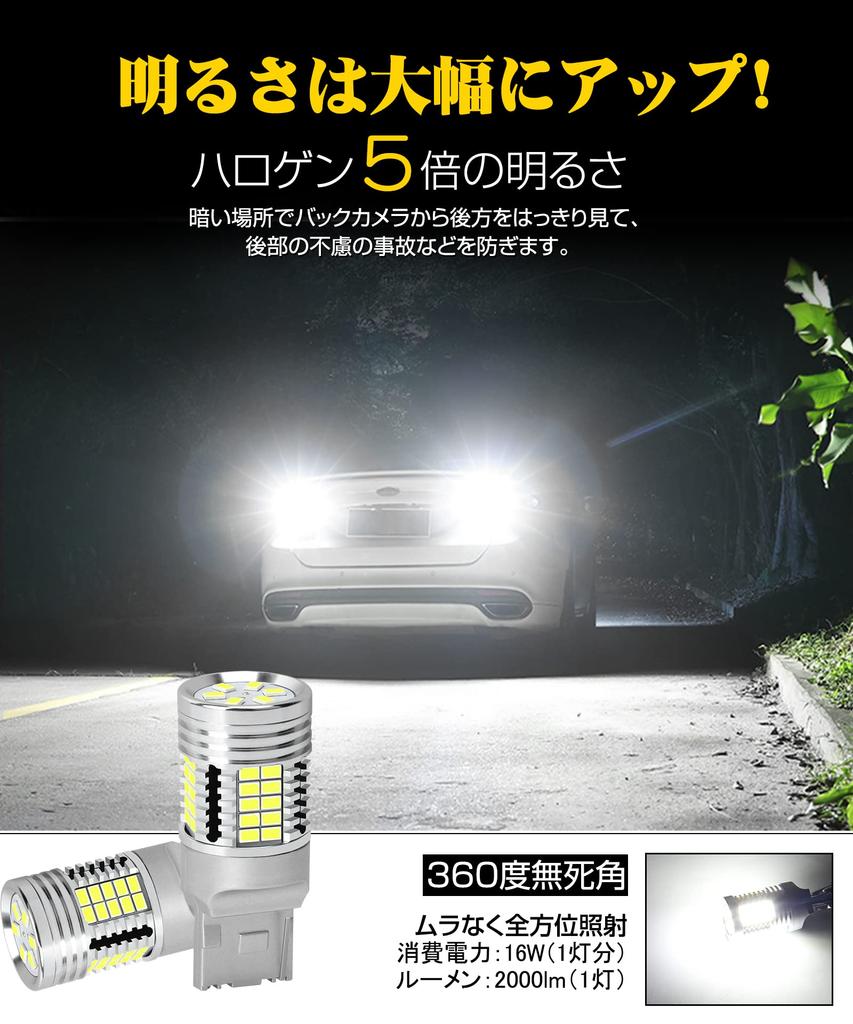 SINMAIT T20 LED Back Lamp, T20 Single, Backward Light, LED Bulb, 4000 Lumens of