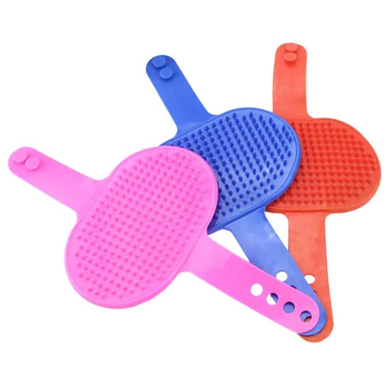Dog Cat Bath Brush Pet Comb Rubber Glove Hair Fur Grooming Massaging Massage Glove Pet Shower Dog Brushes Drop Shipping