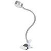 Clamp Light USB Warm Cold Color Temperature 360 Degrees Adjustable Gooseneck Light (Silver)