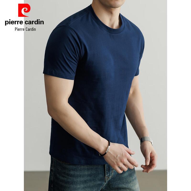 Pierre Cardin Men's 100% Cotton Crew Neck Short Sleeve T-Shirt