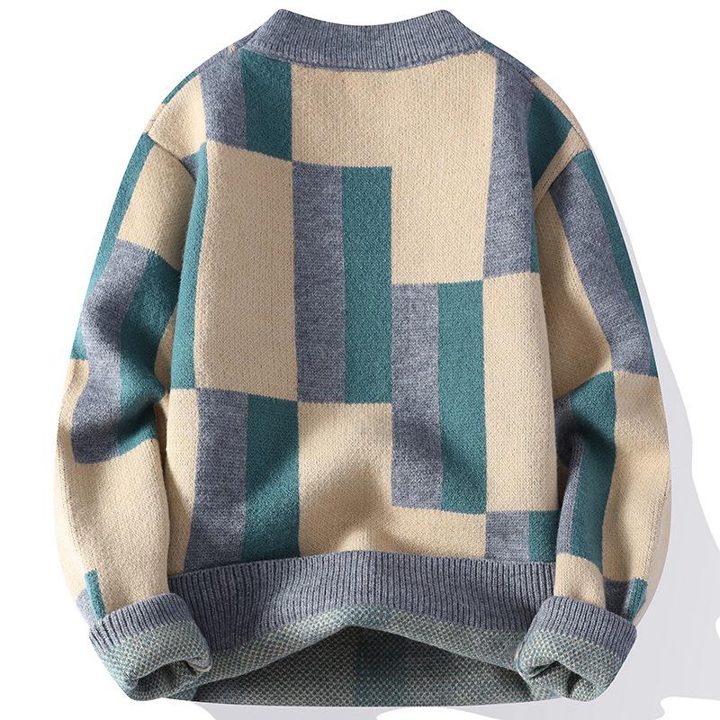 Men's Casual Long Sleeve Knit Sweater - Autumn/Winter Plus Size