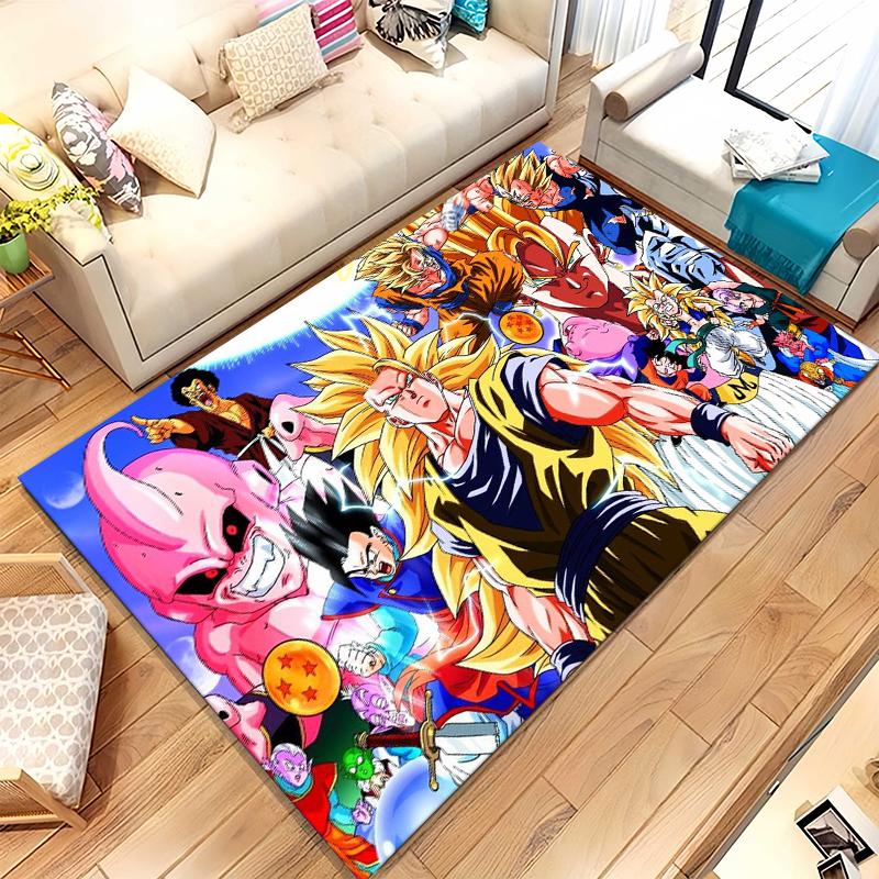 Anime D-Dragon Ball Game Cartoon Living Room Non-Slip Area Rug Soft Carpet for Bedroom Kids Playroom Sofa,Home Decor Doormat 40x60cm