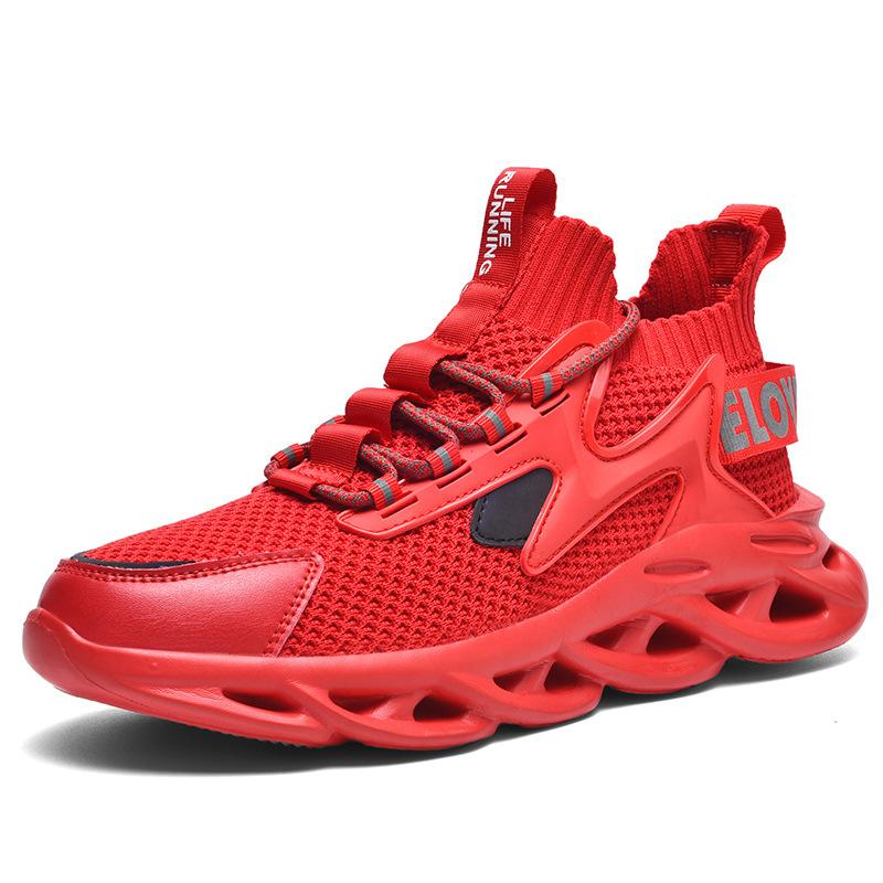 

New men s shoes fly-woven sports and leisure shoes beacon fire blade running shoes mesh trendy shoes 46