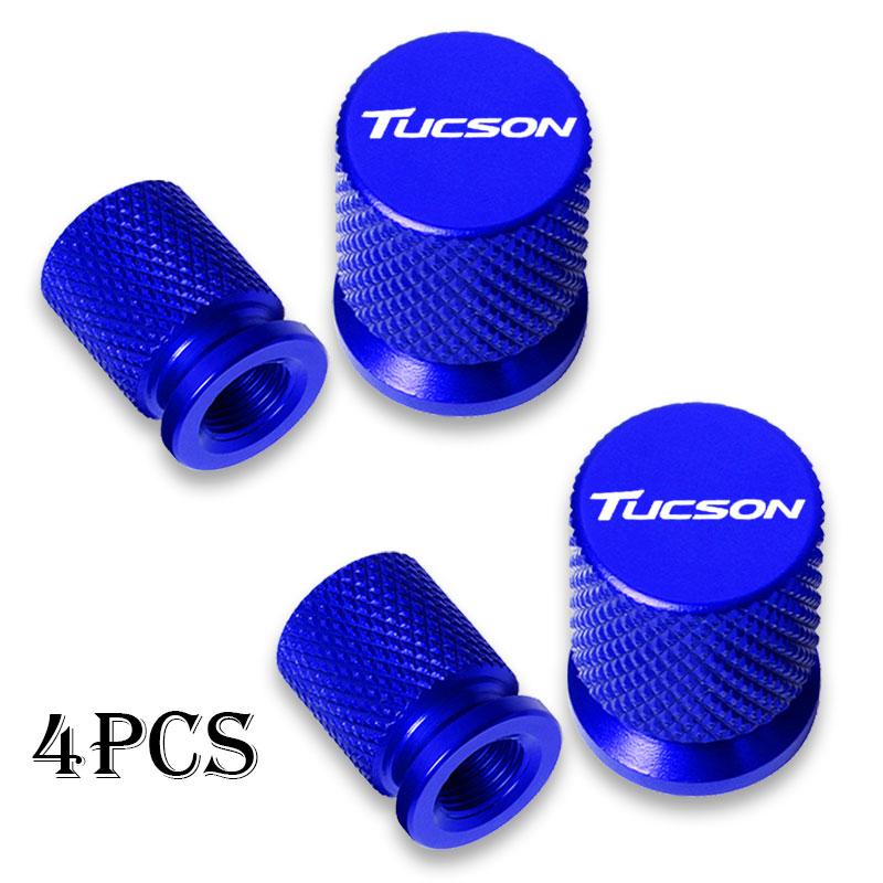 For Hyundai Tucson Accessories Car Wheel Tire Valve Caps Tyre Stem Covers Airdust Waterproof KK5
