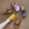 Mori women's style retro half slippers women's outer wear 2025 new fashion double buckle versatile lazy bag head Boken slippers