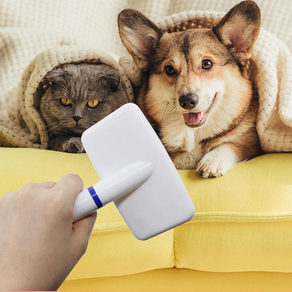 Pet Grooming Brush Multipurpose Stainless Steel Needle Detangling Removes Knots Dog Slicker Brush