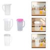 Wide Mouth Water Pitcher with Handle Large Capacity Jug for Hot Cold Juice and Beverages