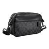 Coach Graham 24 Monogram Canvas And Leather Camera Bag Men Shoulder Bag Charcoal 4189-QBAF4