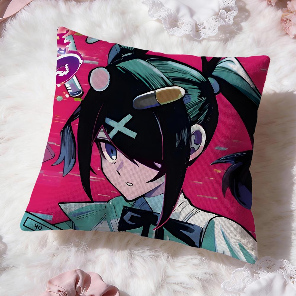 Hot N-NNEEDY GIRL OVERDOSE Cushion Cover Soft Washable Pillow Case Multi-Scene for Couch Bed Travel Office Use