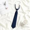 Lazy JK Small Necktie Black Wine Red Solid Dark Blue Korean Women Sweet Grils Student Basic Style School Uniform Classic Ties