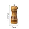 5/8/10 Inch Wooden Pepper Grinder Salt and Pepper Mill Spice Grain Grinder With Adjustable Ceramic Grinding Core Manual Grinder