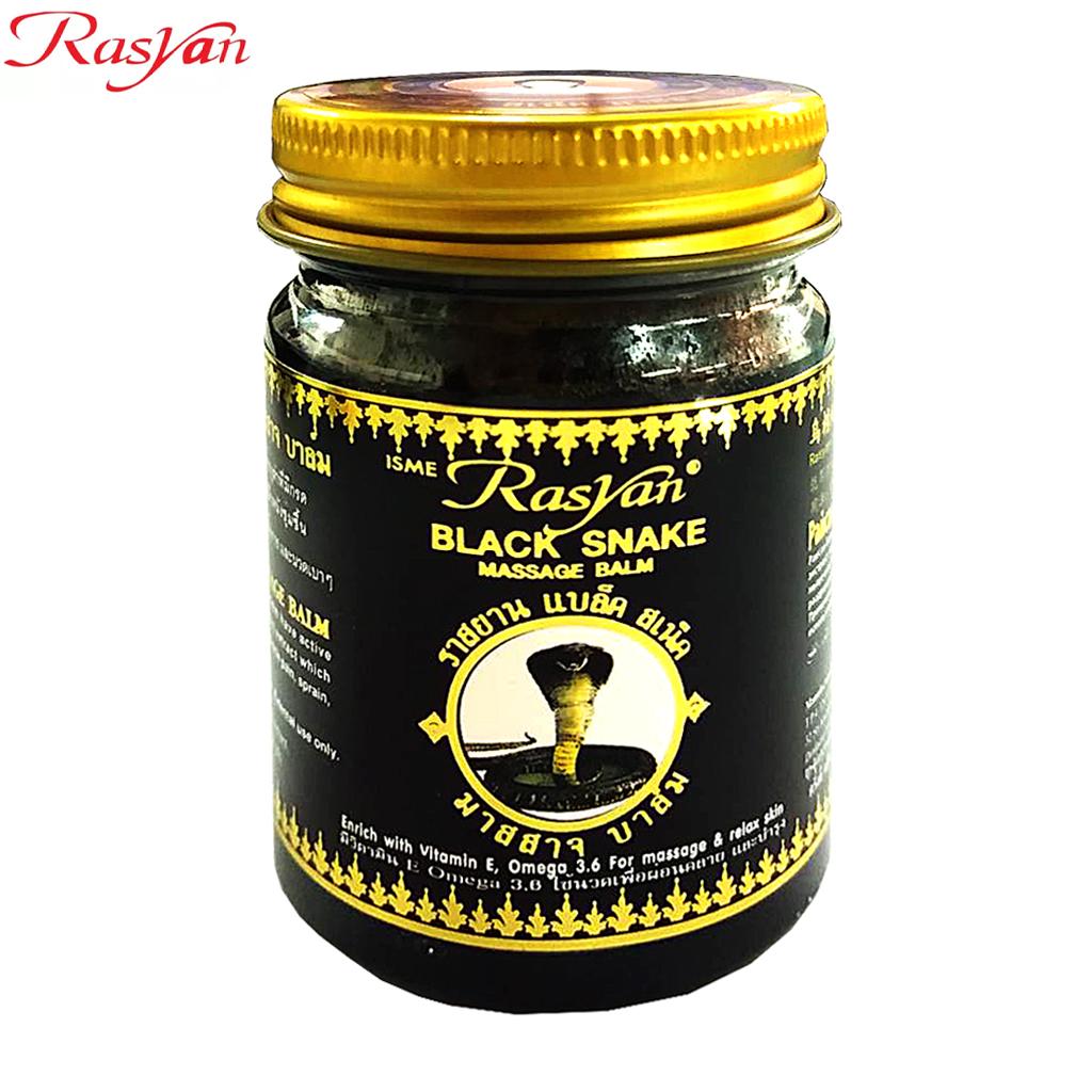 

ISME Rasyan Тайский бальзам для тела Spa Black Snake, Massage & Relax Skin 50 г 50 g