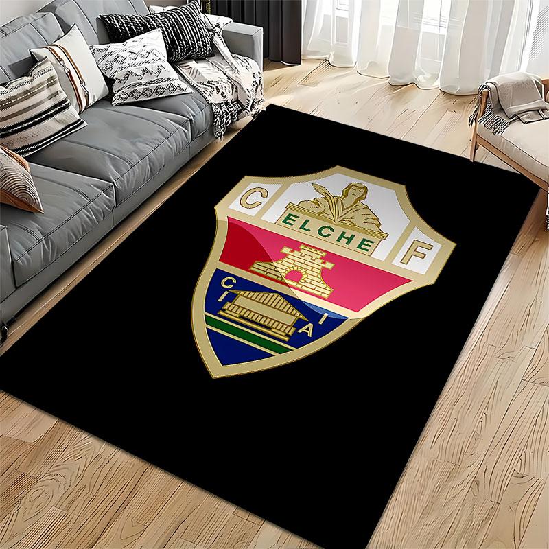 Elche CF Logo Design Carpet suitable as a non-slip mat for the living room or bedroom sofa
