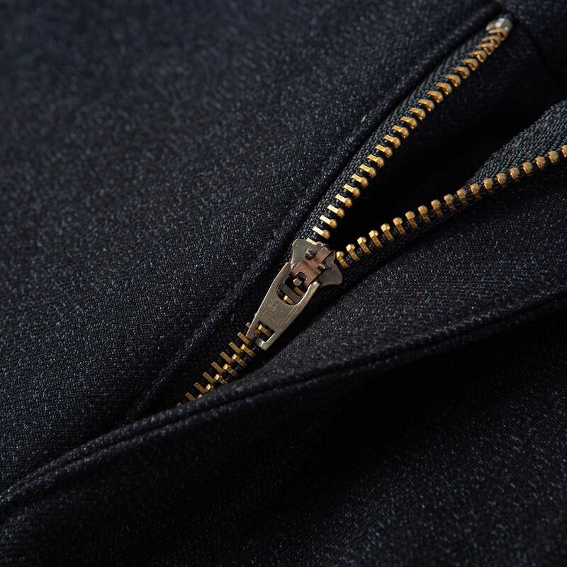 MONTAGUT Men's Thickened Warm Straight-Leg Business Pants