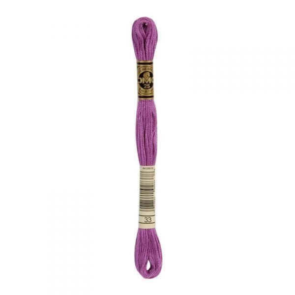 Fil à broder - DMC - Mouliné spécial 25 - 8 mètres - Violet - Coton