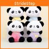 Cute Stuffed Panda Keychain Plush Soft Animal Adornment Perfect For Bag Charm