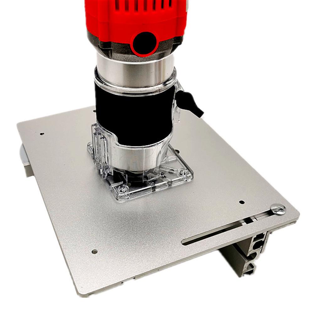 Set of 3 Router Table Insert Plate Aluminum Alloy Wood Milling Flip Board Trimming Machine Engraving Auxiliary Tool