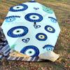 1PC evil eye hamsa Umbrella-8-Rib Reinforced, Automatic Open, Lightweight & Durable, Fashion Accessory for Outdoor, J0328