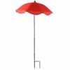 Plant Shade Umbrella with Stake Canopy Ground SilverCoated Material for