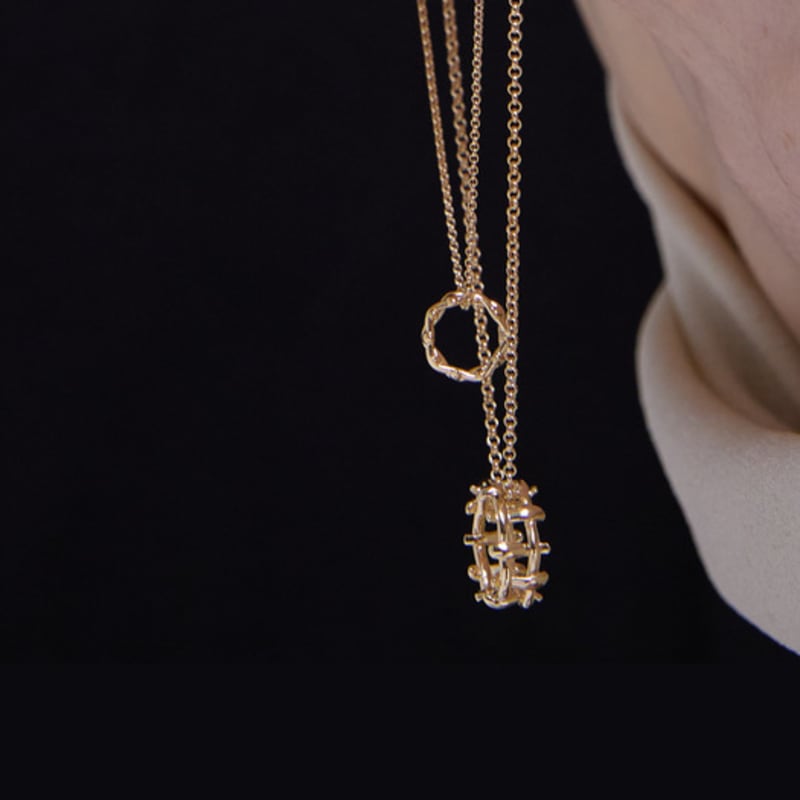 

BONAFIDE JEWELRY Multi Hash Tag Small Necklace (Gold) Yellow Gold