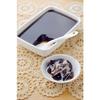 Nodahoro Enamel Storage Container, Heat-Resistant, Square, Rectangular, Shallow, Small, with Seal Lid, See-Through, White Series, Made in Japan, WRA-S