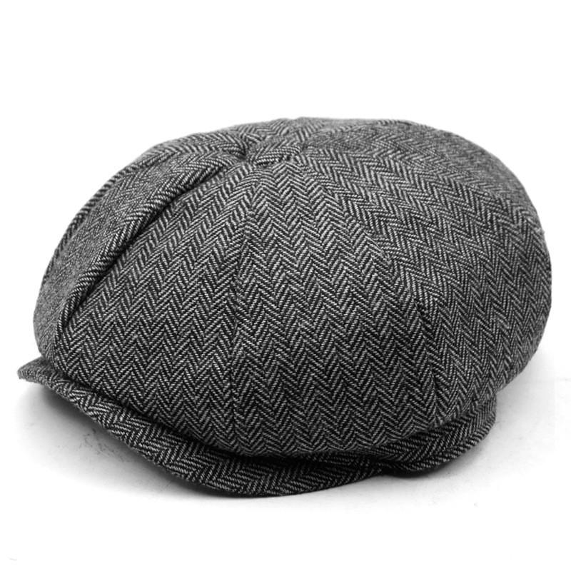 Wool Blend Octagon Hat For Men Women With Adjustable Fit For Winter Outdoor Casual Wear