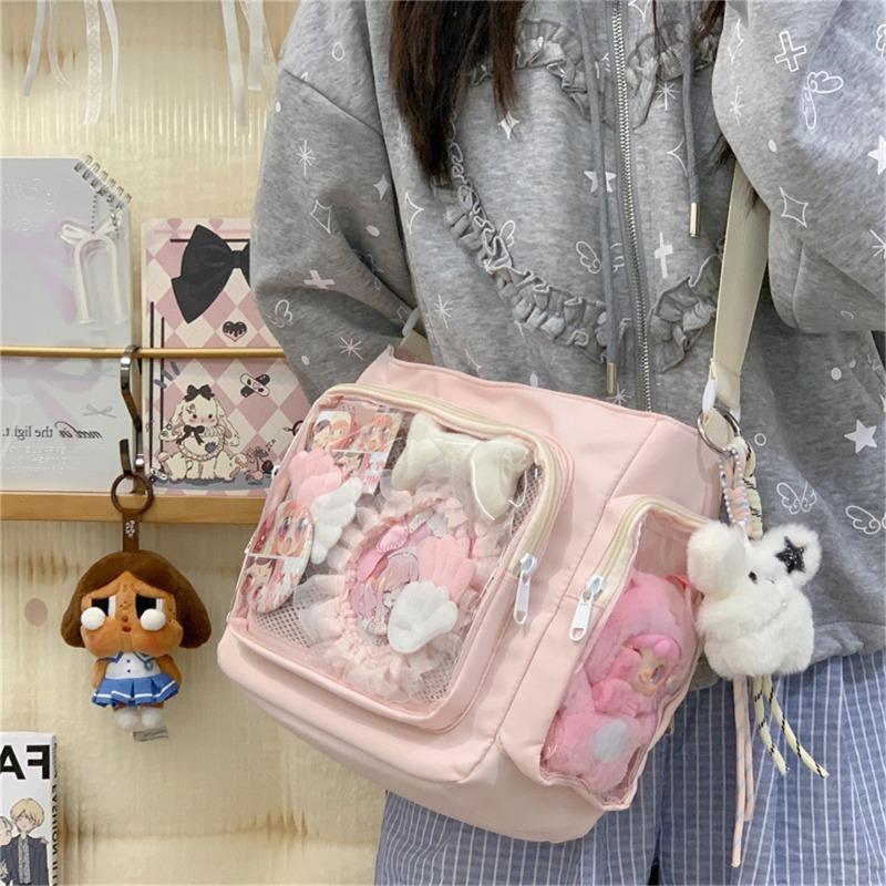 Japanese Ins New Highvalue College Style Fresh and Sweet Bar Pain Bag Girl Light Daily Messenger Bag