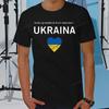 Summer Mens Tshirt Good Evening We Are From Ukraine Ukrainian Flag Shirt Womens Mens Cotton TShirt Short Sleeve Casual Tee