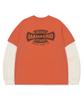 MAHAGRID Cross Logo Thermal Ls Tee Orange(Mg2Ffmt571A)