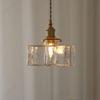 European Simple Retro LED Glass Chandelier Living Room Dining Room Corridor Balcony Bedroom Decorative Lighting