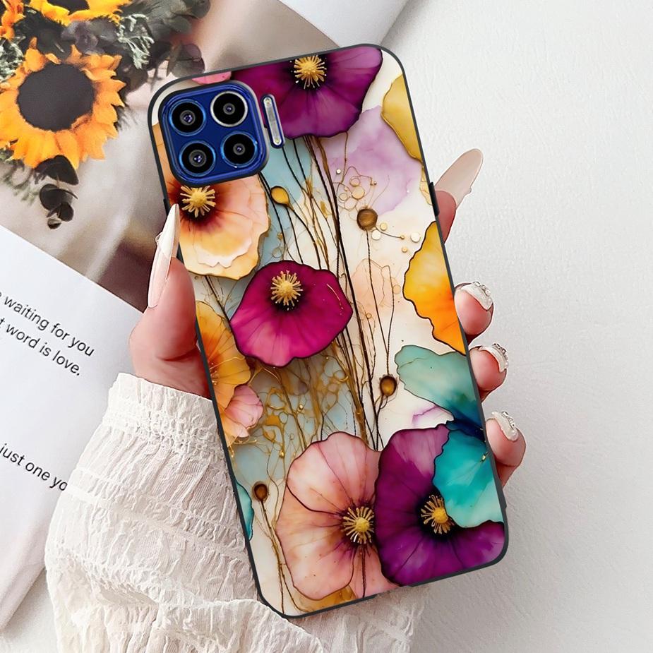 For Motorola Moto One 5G Case Luxury Fashion Painted Cover 6.7'' Soft TPU Phone Case For Motorola One MotoOne 5G Back Cover Bags