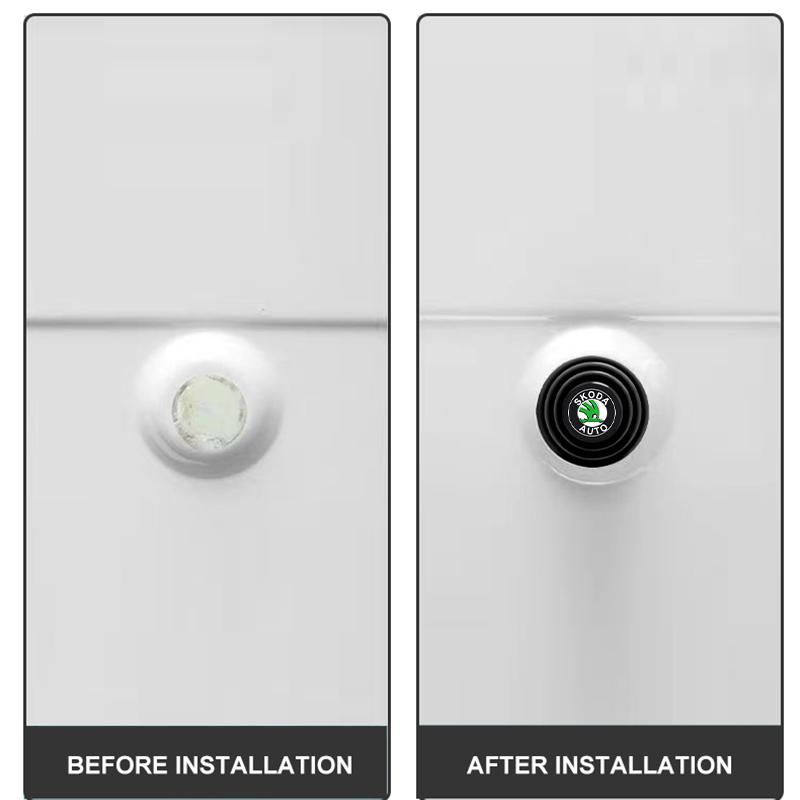 Car Door Anti-Collision Silicone Pads Shock Absorber Gasket Suitable For Skoda Octavia MK2 MK3 2 3 A7 Fabia Karoq Kodiaq Superb Rapid Kamiq