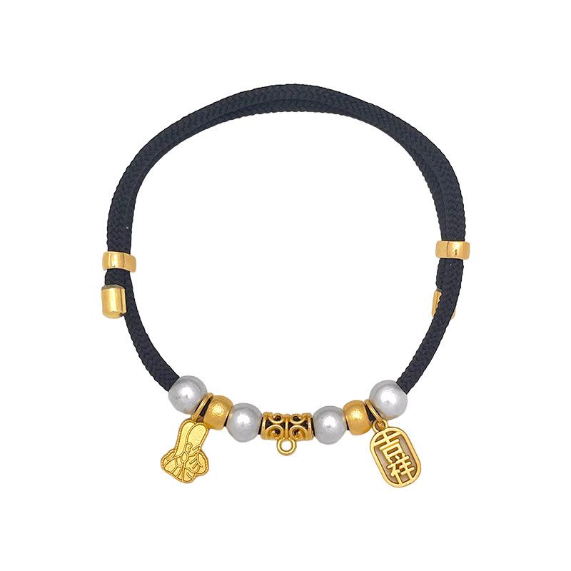 Auspicious Handmade Red Rope Collars: Decorative Pet Accessories for Cats and Dogs