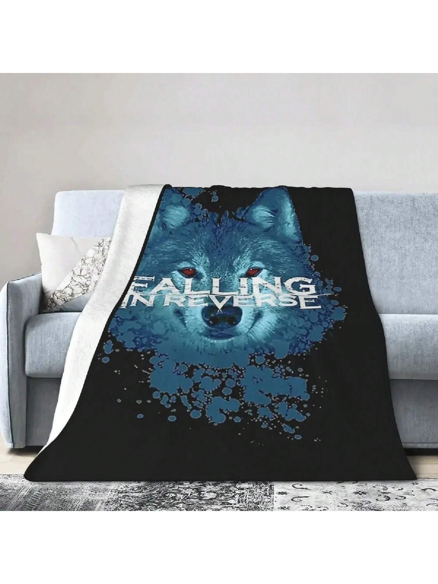 Falling In Reverse Blankets Soft Warm Flannel Throw Blanket Bedspread For Bed Living Room Picnic Travel Home Sofa 75X95CM