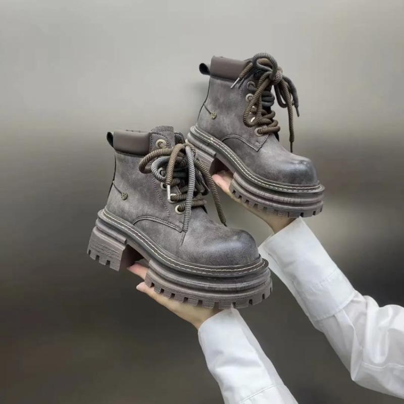 Platform Women Ankle Boots Chunky Designer Chelsea Boots Woman Winter Shoes 2024 Trend Fashion Retro Female Boots