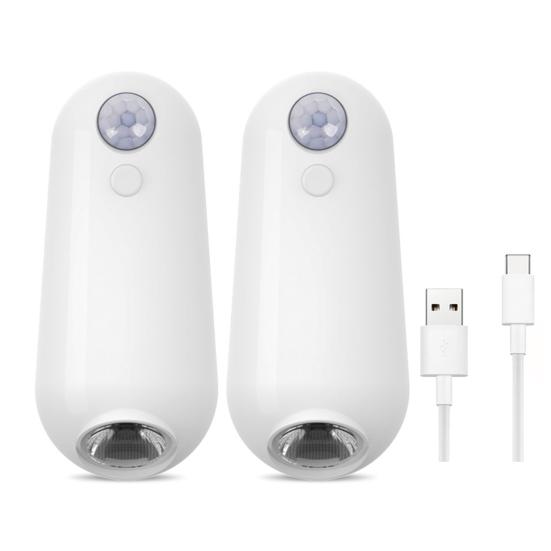 Toiletten-Nachtlampe, bunte Lichter, wiederaufladbar über USB, wasserdicht, mit Bewegungssensor, aktiviertes LED-Licht, Badezimmerzubehör