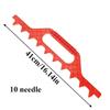 Beehive Brood Frame Rake - Plastic Card Strip for Honey Bee Beekeeping, 3 Colors, Fits 9 or 10 Frames