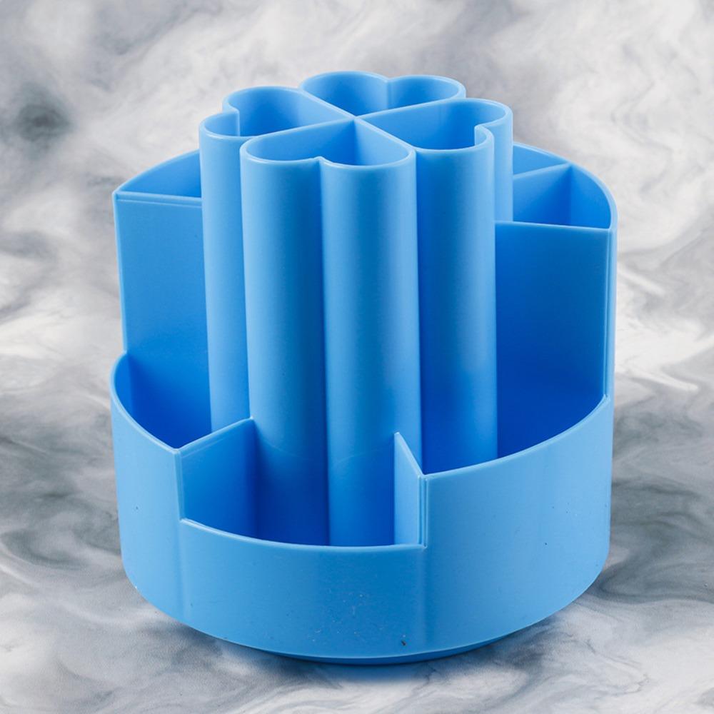 Plastic Pen Container 7/10 Grids Stationery Storage Box Cartoon Pen Holder  School Office