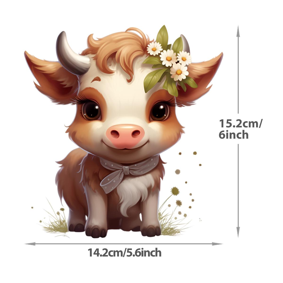 

6-дюймовые нашивки с животными на одежде, наклейки для термопереноса, аксессуары для одежды, новые нашивки DTF своими руками