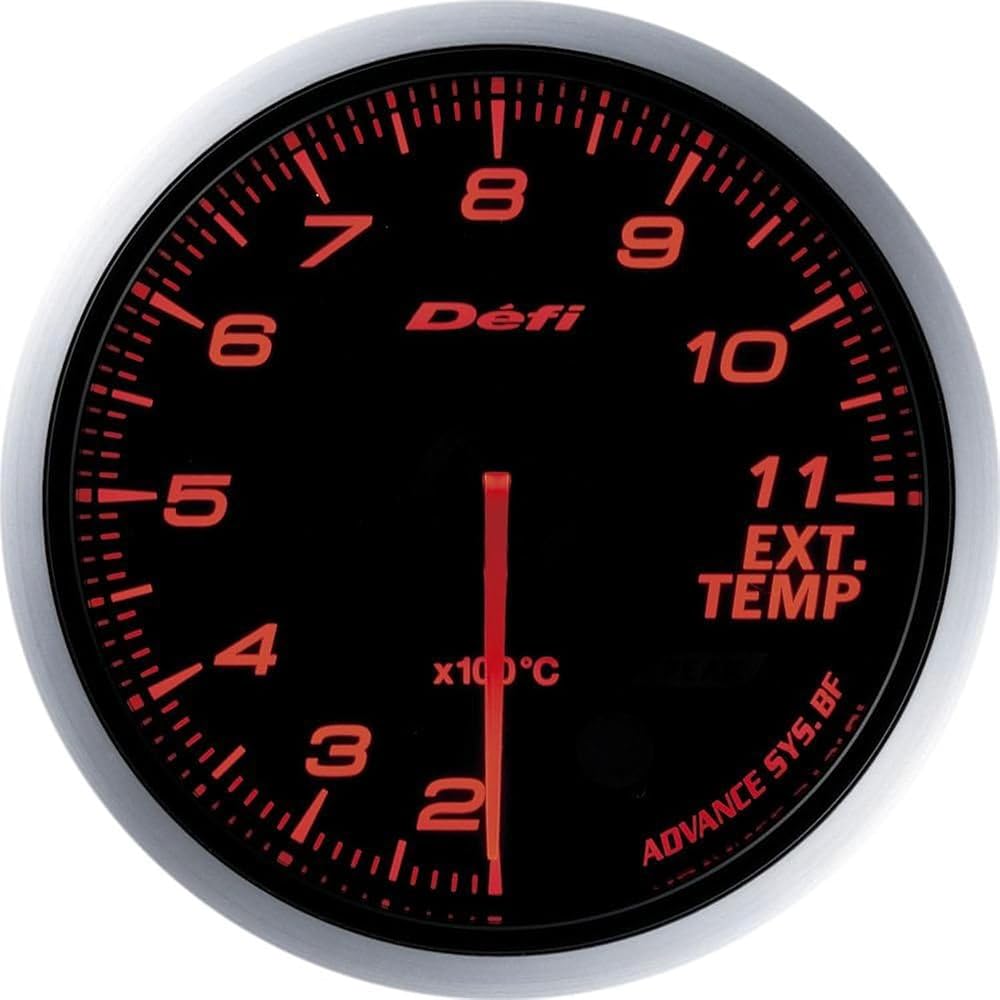 Nippon Seiki Defi (Defi) Meter [Defi-Link ADVANCE BF] Exhaust Temperature Gauge (Amber Red) DF10602