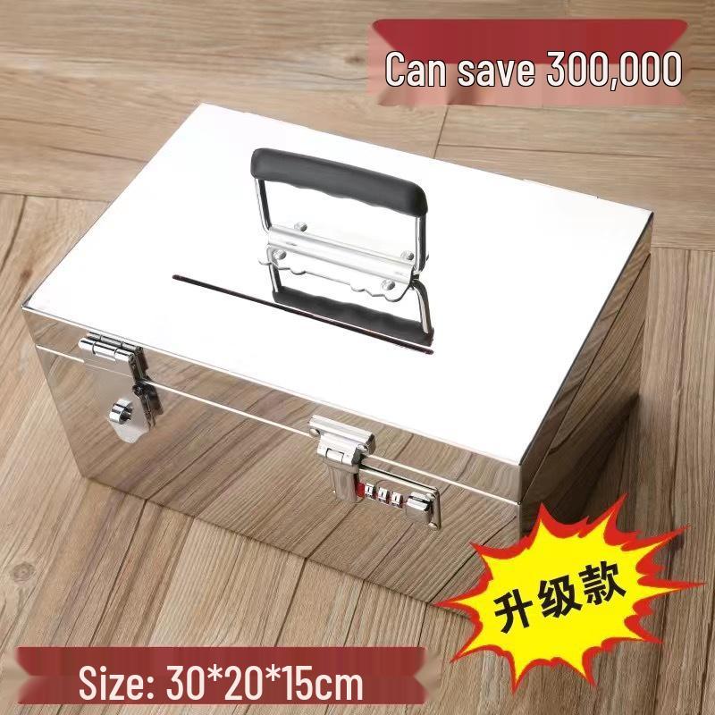 Extra Thick 304 Stainless Steel Password Money Bank Safe