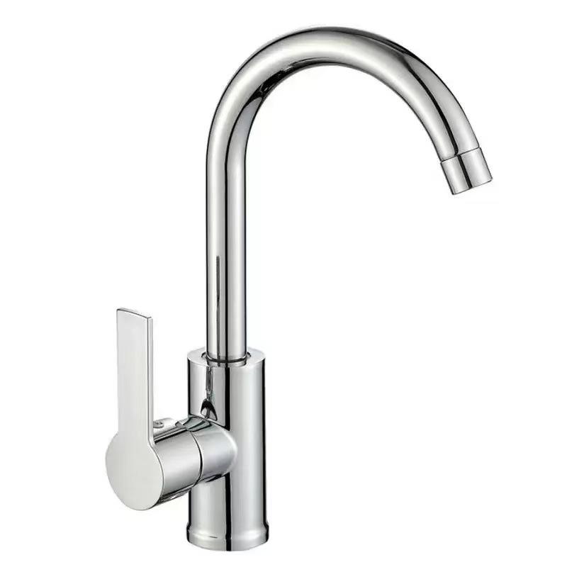 Retractable Silicone Kitchen Faucet with Hot/Cold Water and Splash-Proof Design