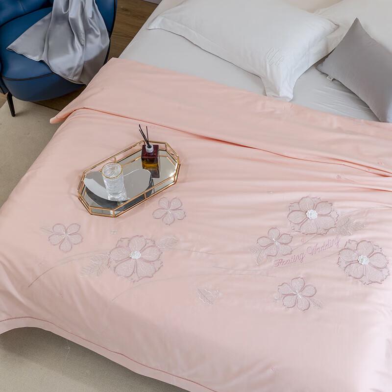 Louis Caro Embroidered All-Season Cotton Quilt