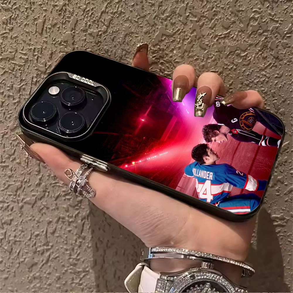 Heated Rivalry-Shane Hollander-Ilya For iPhone 17 16 15 14 13 12 11 Pro Max Silicone Colored Silver Bumper Cover